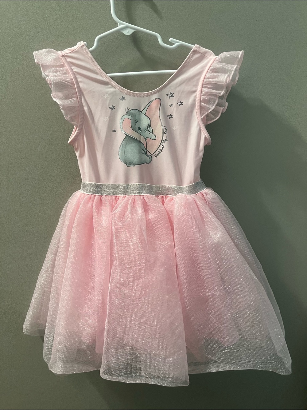 Disney Dumbo Light Pink Girls' Dress - Size 5T
